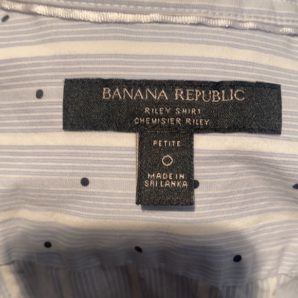 Banana Republic Riley Polka Dot Blouse, Size 0 - Picture 5 of 6